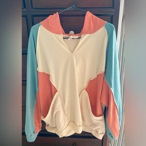 BiBi Cream and Coral Top